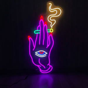Smoking Hand Neon
