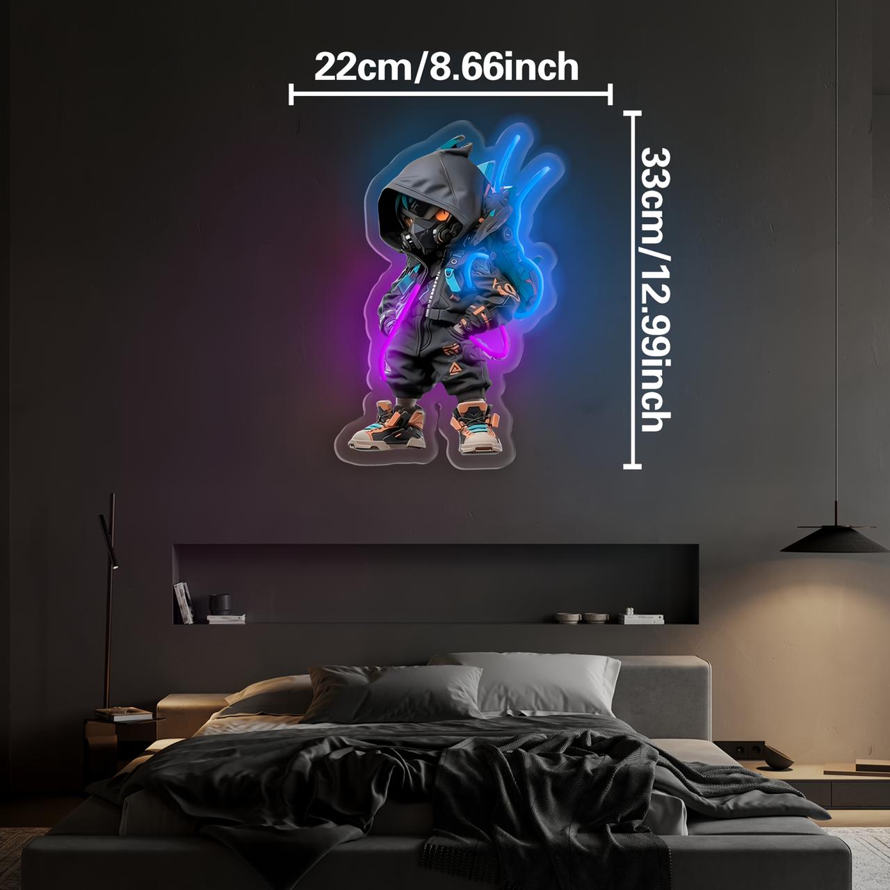 Cool mecha neon light