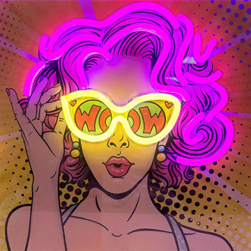Neon WOW Girl