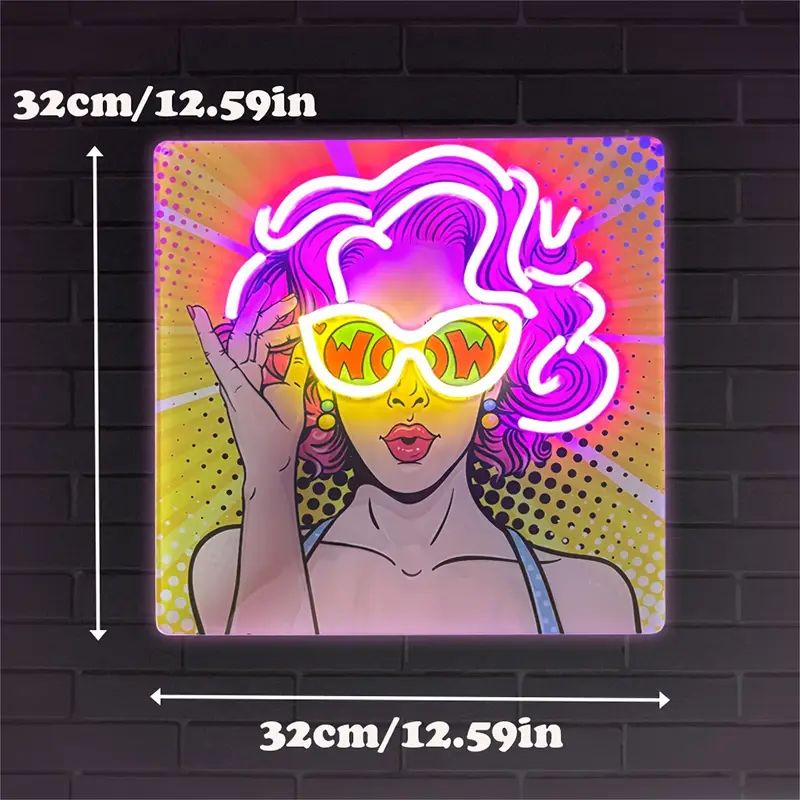 Neon WOW Girl